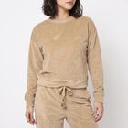 Women Beige Sweat Suit Track suit, Beige, small