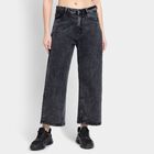 Ladies' 100% Cotton Jeans, Black, small image number null