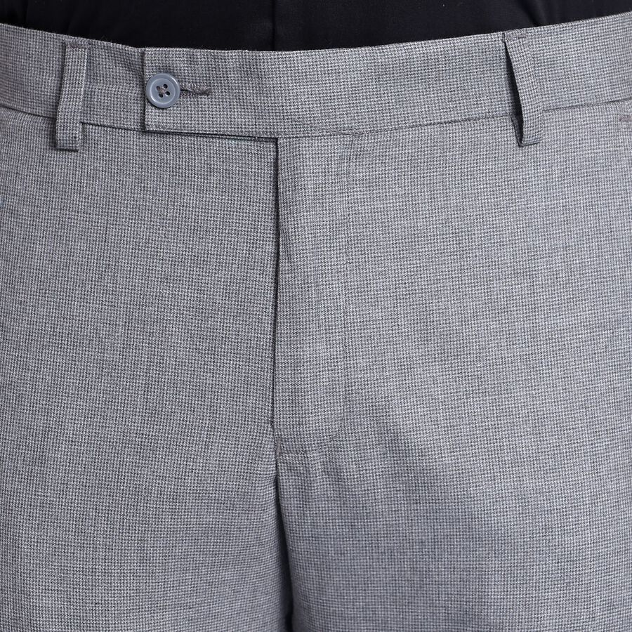 Men's Slim Fit Formal Trousers, हल्का ग्रे, large image number null