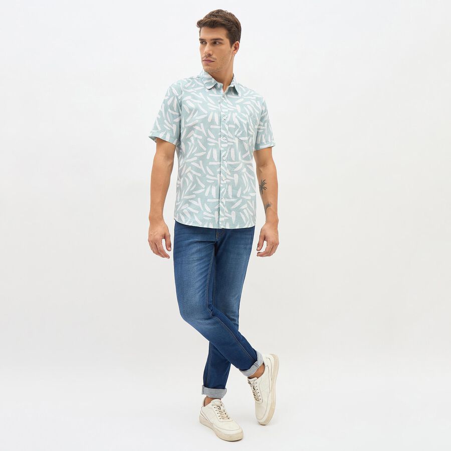 Men's Casual Shirt, Light Green, large image number null