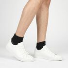 Men's Melange Light Grey Regular Fit Textured Pack of 3 Socks, मिश्रित हल्का ग्रे, small