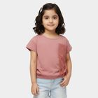 Girls' T-Shirt, हल्का गुलाबी, small
