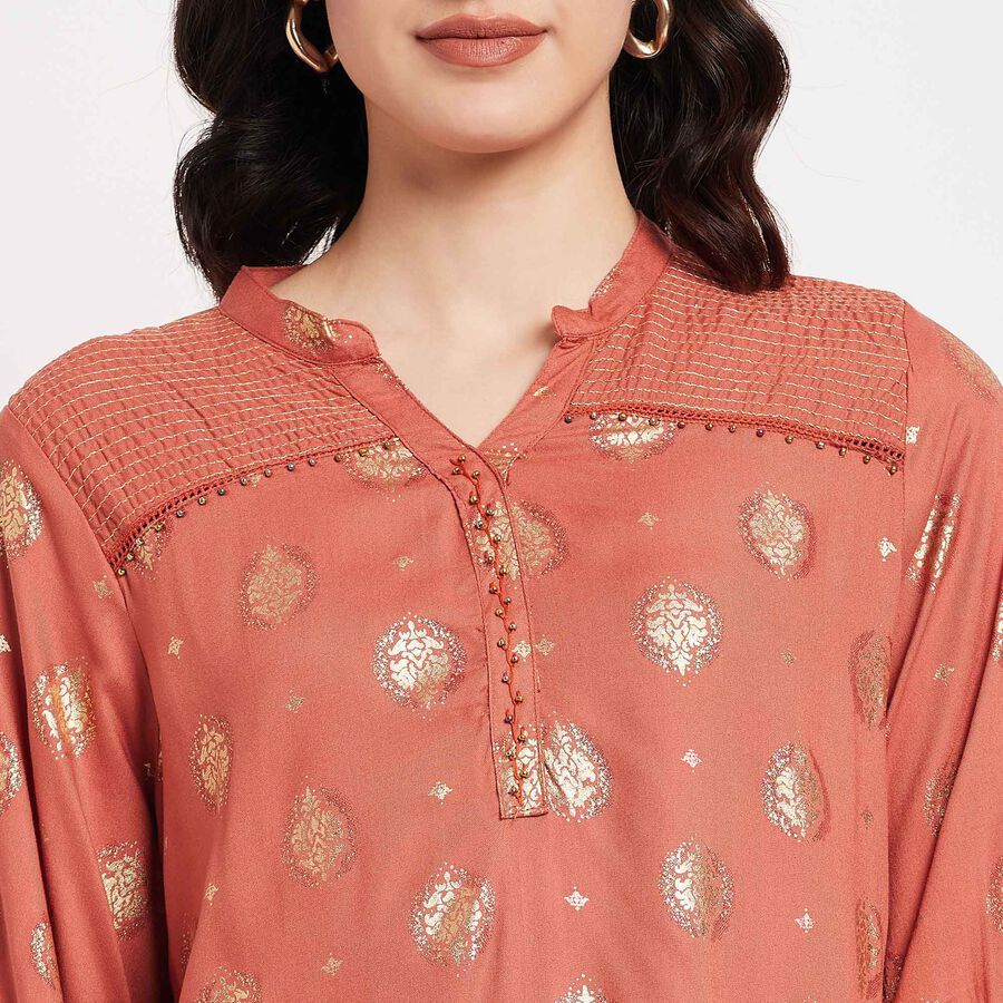 Solid Kurti, रस्ट, large image number null