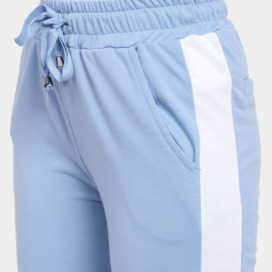 Cut & Sew Regular Joggers, Light Blue, large image number null