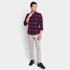 Men's 100% Cotton Casual Shirt, Navy Blue, small image number null