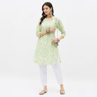 Ladies' 100% Cotton Kurta, Light Green, small image number null