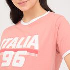 Women's Soft Pink Cotton Round Neck T-Shirt, Pink, small image number null