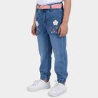 Girls' Jeans, Mid Blue, small