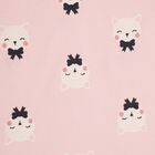 Girls' Soft Pink Cotton Sleeveless Printed Top and Shorts Set, Light Pink, small image number null