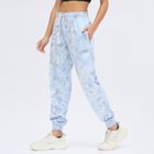 Women's Light Sky Blue Regular Fit Tie-Dye Jogger Track Pants, Light Blue, small image number null