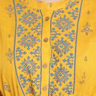 Cotton Empire Line Kurta, Mustard, small image number null