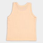 Infants' Cotton Vest, Peach, small