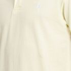 Men's Collared Half Sleeves T-Shirt, Yellow, small image number null