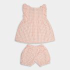 Infant Girls' 100% Cotton Short Set, Peach, small
