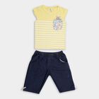 Infants'100% Cotton Capri Set, Yellow, small image number null