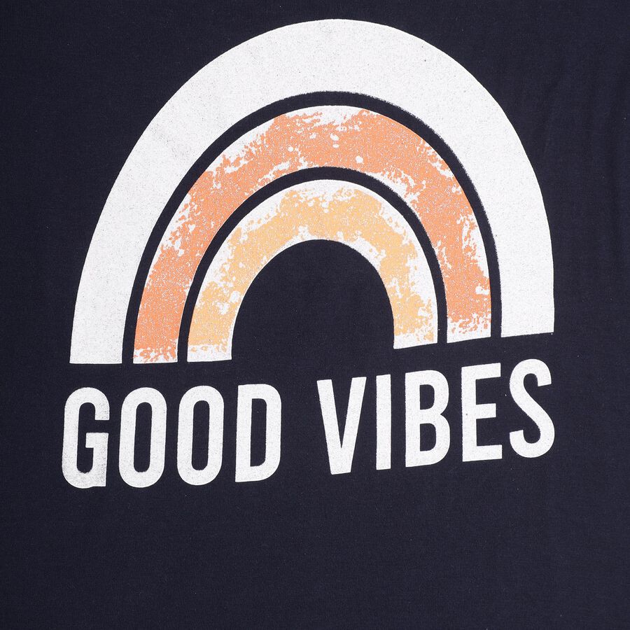 Girls' T-Shirt , Navy Blue, large image number null