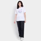 Ladies' 100% Cotton Round Neck T-Shirt , White, small image number null