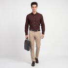 Men's Maroon Formal Shirt, मरून, small