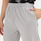 Men's Light Ash Grey Regular Fit Diagonal Seam Track Pants, Light Grey, small image number null