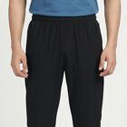 Men's Black Regular Fit Track Pants, Black, small