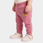 Infants Pink Jogger Graphic Printed Pyjama, Light Pink, small