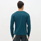 Men's Deep Teal Crew Neck Casual T-Shirt, टील ब्लू, small image number null