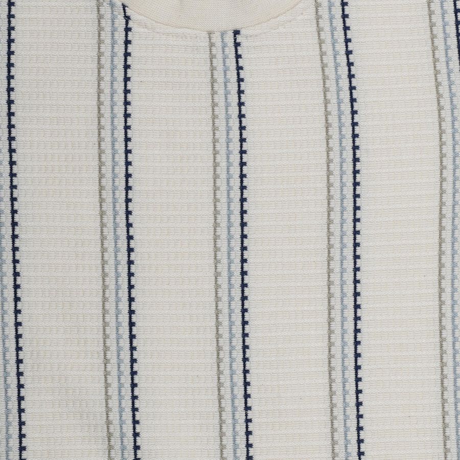 Boys Off-White Round Neck Casual T-Shirt, Off White, large