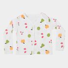 Infants White Cotton V-Neck Regular T-Shirt, White, small