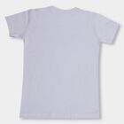 Boys' 100% Cotton Half Sleeves T-Shirt , Mid Blue, small image number null