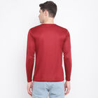 Solid Full Sleeve T-Shirt, Maroon, small image number null