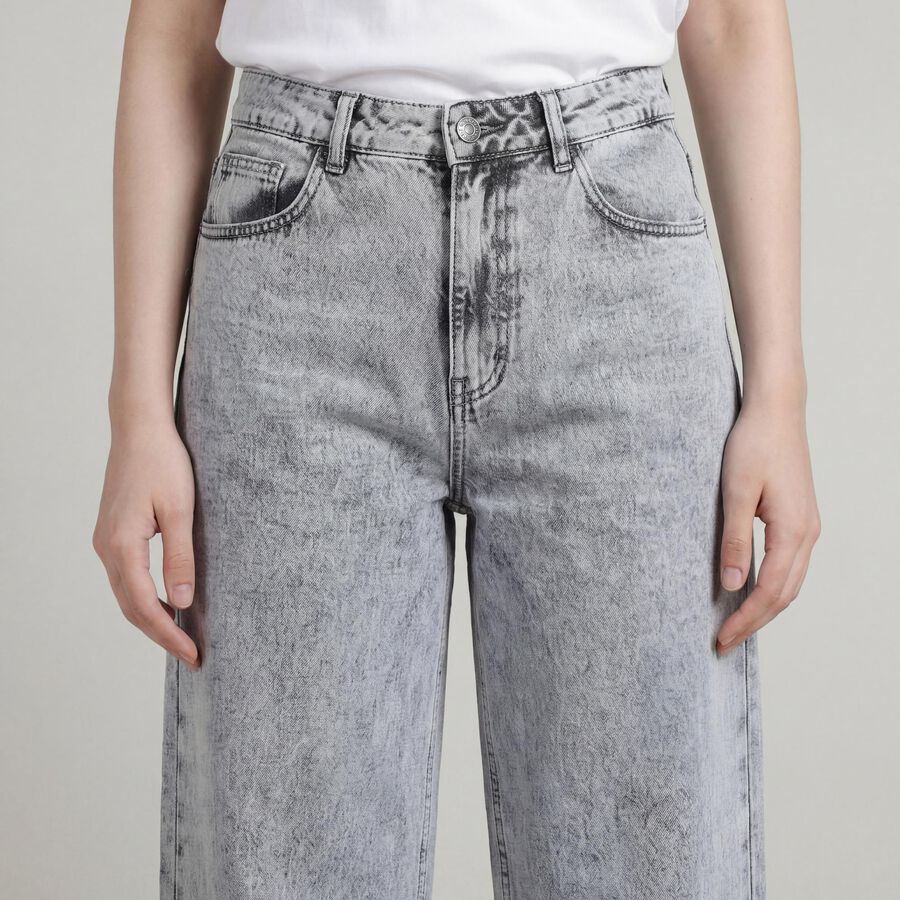 Women's Grey Slim Fit High-Rise Jeans, Light Grey, large