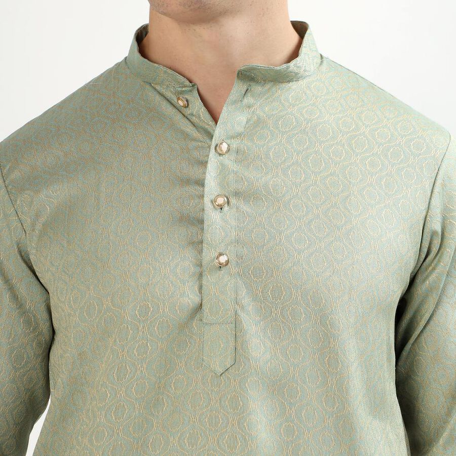 Men's Kurta Pyjama, एक्वा, large image number null