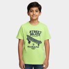 Boys' Half Sleeves T-Shirt, Light Green, small image number null