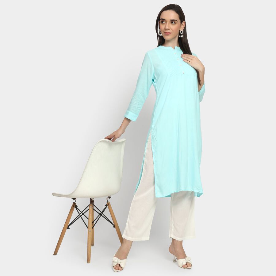 Ladies' Kurta, Aqua, large image number null