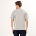 Men's Muted Olive Crew Neck Striped T-Shirt, Olive, small