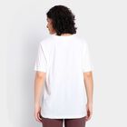 Ladies' 100% Cotton Round Neck T-Shirt, Off White, small image number null