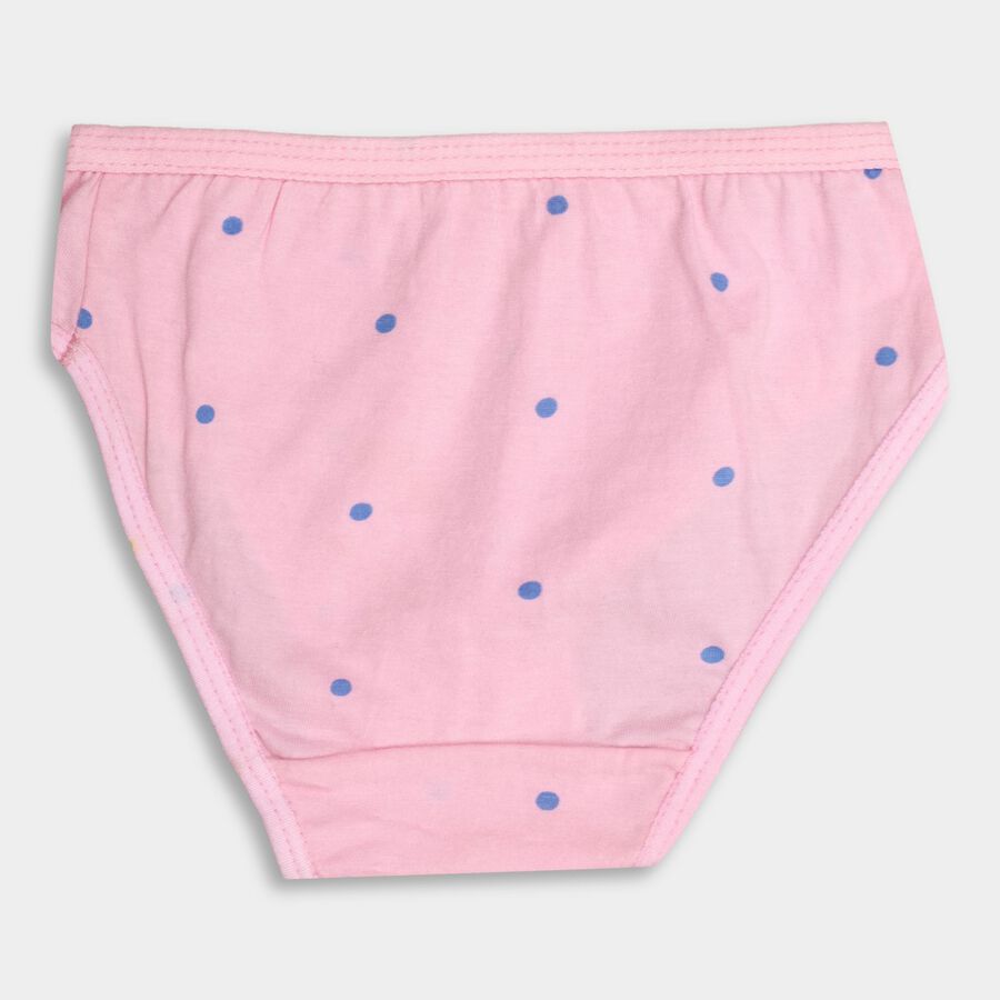 Girl's Cotton All Over Printed Pink Panty, Pink, large image number null