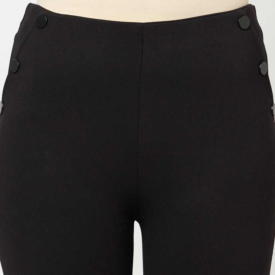 Solid Trousers, Black, large image number null