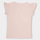 Girls' 100% Cotton T-Shirt, हल्का गुलाबी, small image number null