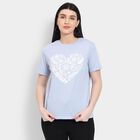 Ladies' Round Neck T-Shirt , Light Blue, small image number null