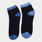 Men's Socks (Pack of 3), नेवी ब्लू, small