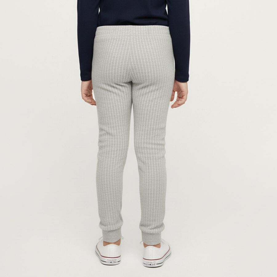 Girls Light Grey Thermal Lower, Light Grey, large image number null