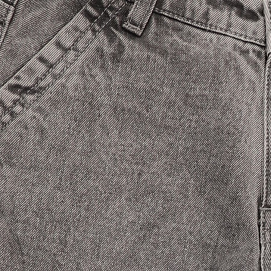 Boys' Washed Grey Relaxed Fit Cargo Jeans, हल्का ग्रे, large image number null