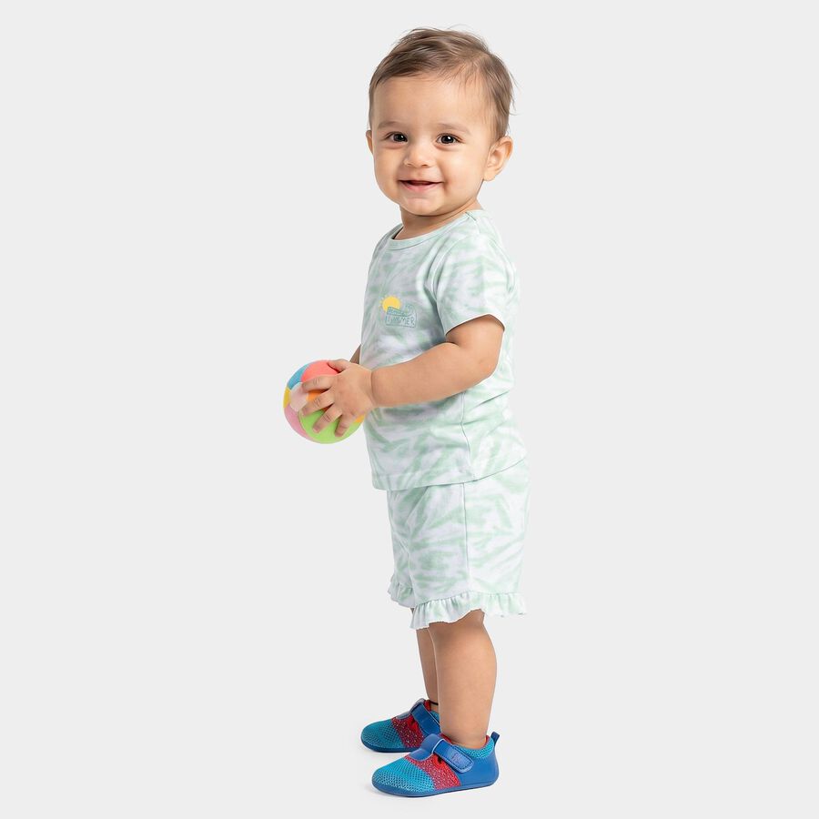 Infants' Short Set, Light Green, large