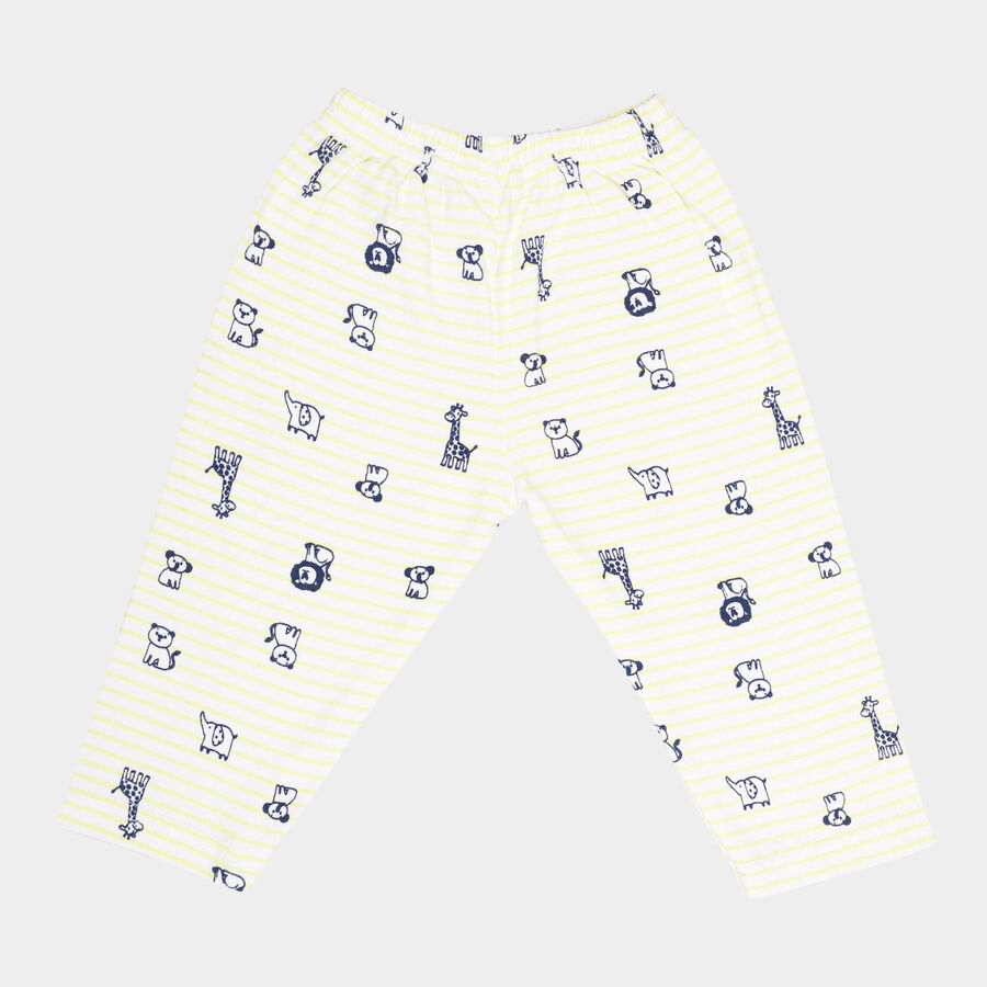 Infants Printed Pyjama, Yellow, large image number null