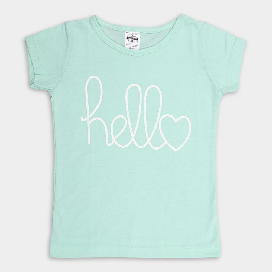 Girls' T-Shirt, Light Green, large image number null