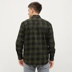 Men's Dark Olive Green Cotton Spread Collar Casual Shirt, गहरा हरा, small