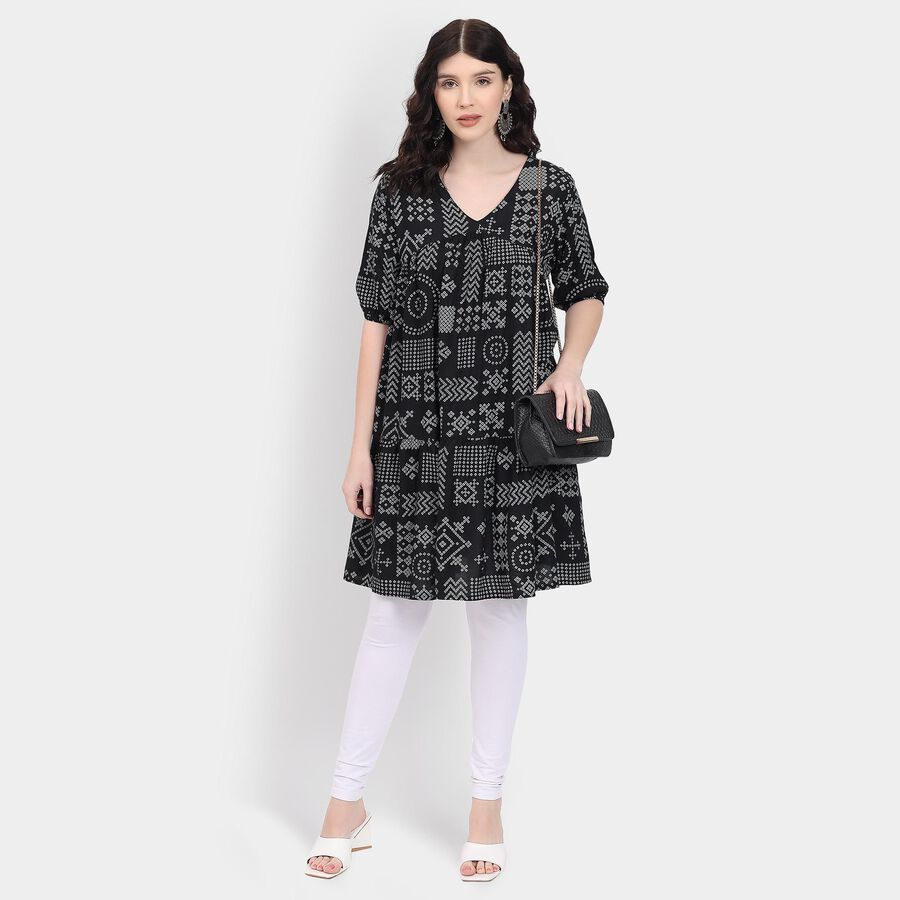 Ladies' Kurta , काला, large image number null