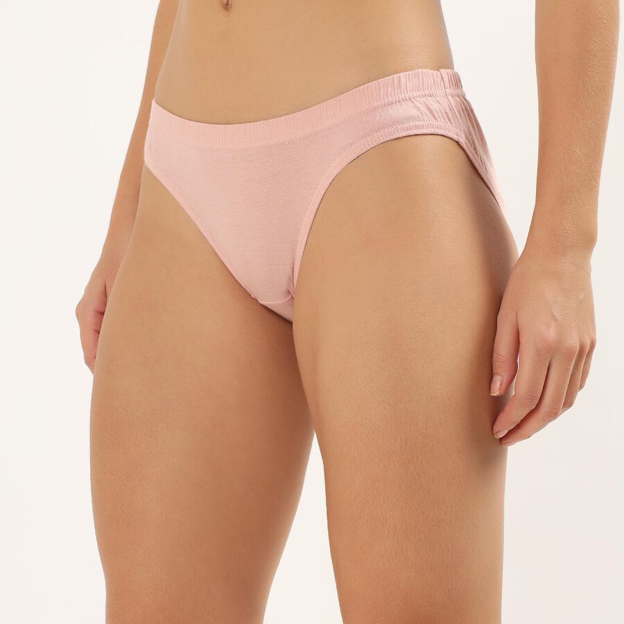 Women's Light Pink Regular Fit Bikini Panty, Pink, large image number null