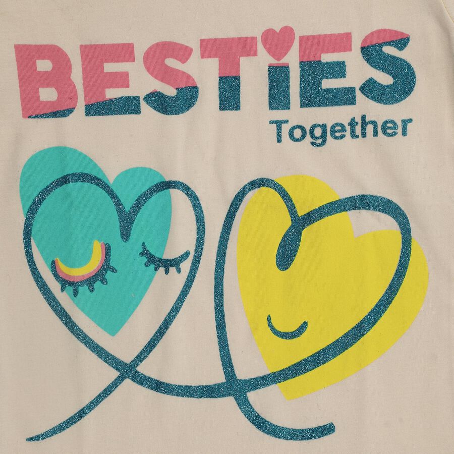 Girls' T-Shirt, Beige, large image number null